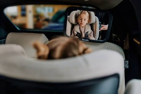 Miroir de surveillance bébé sett black carbon avec rotation 360° et fixation universelle Black carbon 2 - vertbaudet enfant 