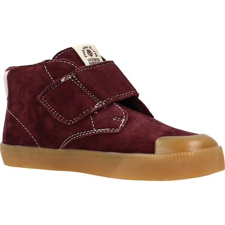 Bottes garçon modèle 1356108v botin tira adhesiva Bordeaux burdeos+Marron camel 5 - vertbaudet enfant 