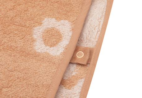 Poncho de bain éponge en coton Beige+Biscuit imprimé ours+Bleu+Creme+Marron clair+Nougat+Rose+Rose pâle imprimé fleurs+Vert d'eau 45 - vertbaudet enfant 