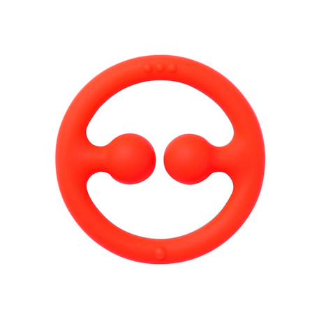 Ensemble de 3 anneaux de dentition tactiles Bleu, rouge et jaune 4 - vertbaudet enfant 