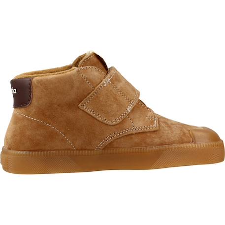 Bottes garçon modèle 1356108v botin tira adhesiva Bordeaux burdeos+Marron camel 7 - vertbaudet enfant 
