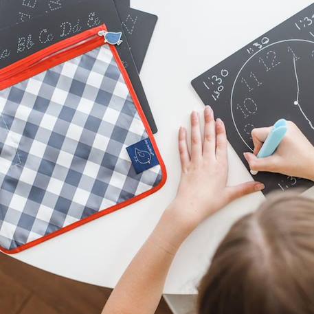 Pochette 5 ardoises lettres et chiffres - jouet éducatif pour enfants Noir 3 - vertbaudet enfant 