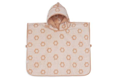 Poncho de bain éponge en coton Beige+Biscuit imprimé ours+Bleu+Creme+Marron clair+Nougat+Rose+Rose pâle imprimé fleurs+Vert d'eau 40 - vertbaudet enfant 