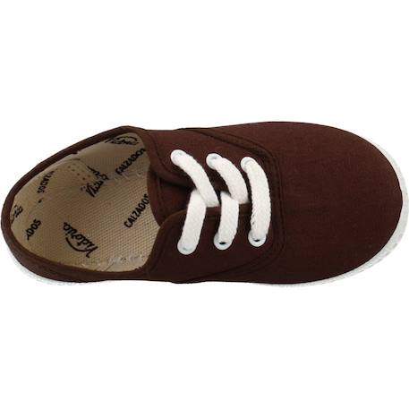 Basket garçon modèle 106613n Bleu celeste+Marron marron 12 - vertbaudet enfant 