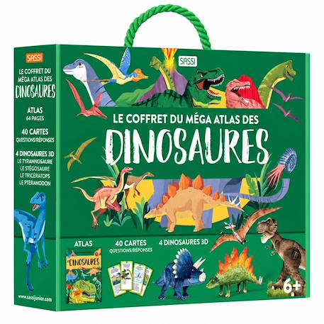 Coffret méga atlas des dinosaures Vert 1 - vertbaudet enfant 