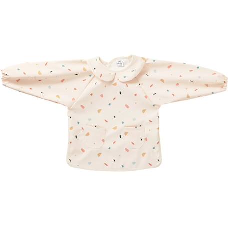 Bavoir-tablier imperméable manches longues 3-5 ans Bleu+Fleuri rose et jaune+Multi-coloured+Rose fleuri+Vert 6 - vertbaudet enfant 