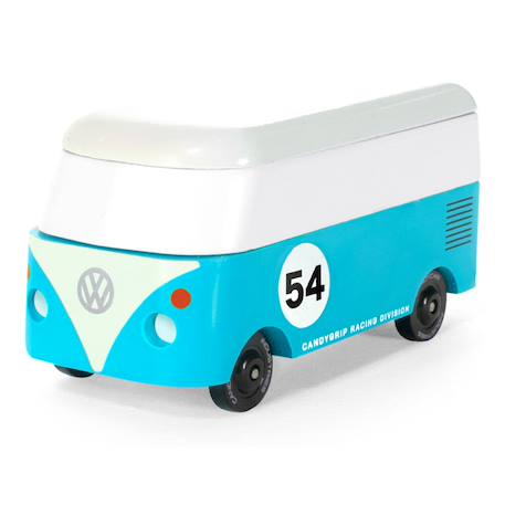Van Diesel Volkswagen T1 Bleu+Orange+Vert 2 - vertbaudet enfant 
