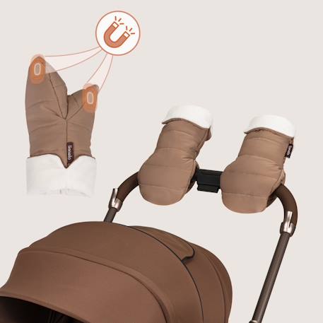 Chauffe-main universel handmuff oli pour poussette, imperméable Black+Nutty 8 - vertbaudet enfant 