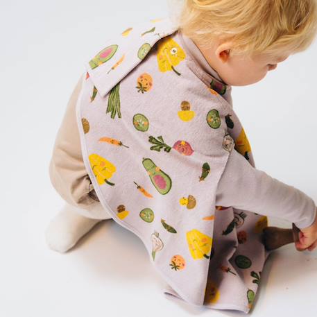 Bavoir boo évolutif 6 mois - 4 ans veggie party Multi-coloured 3 - vertbaudet enfant 