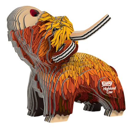 Puzzle 3d - vache des hautes landes Marron 1 - vertbaudet enfant 
