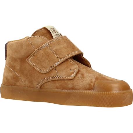 Bottes garçon modèle 1356108v botin tira adhesiva Bordeaux burdeos+Marron camel 11 - vertbaudet enfant 