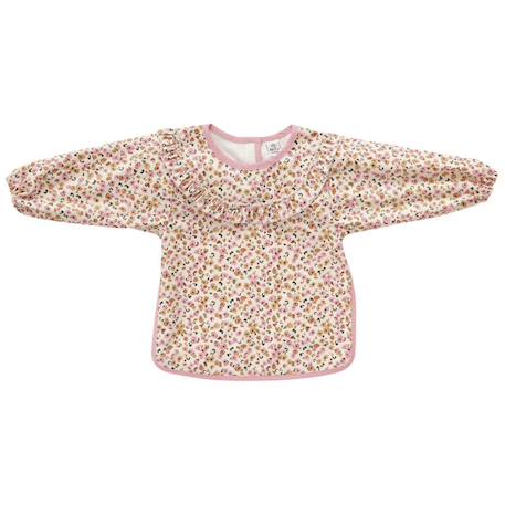 Bavoir-tablier imperméable manches longues 3-5 ans Bleu+Fleuri rose et jaune+Multi-coloured+Rose fleuri+Vert 3 - vertbaudet enfant 