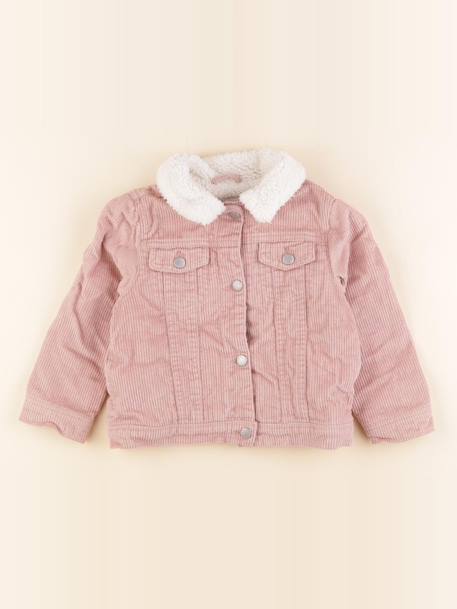 Veste doublé coton - 4 ans Rose 1 - vertbaudet enfant 