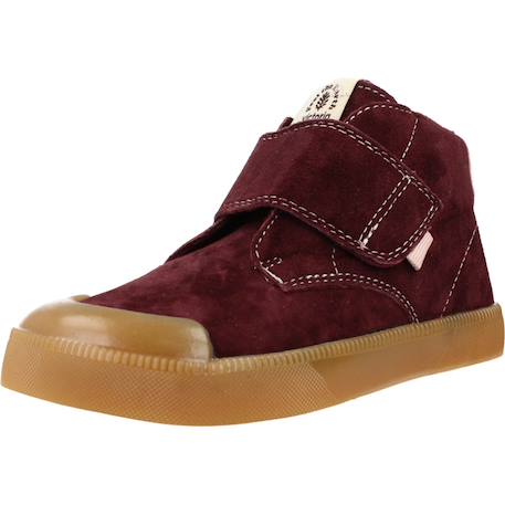 Bottes garçon modèle 1356108v botin tira adhesiva Bordeaux burdeos+Marron camel 4 - vertbaudet enfant 