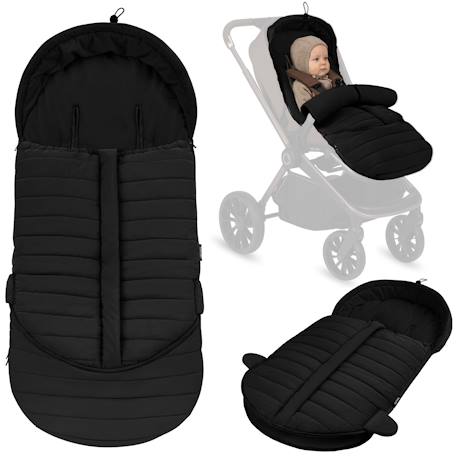 Chancelière universelle oli pour poussette, imperméable de +5 à -20 °c avec filtre uv Black+Nutty 1 - vertbaudet enfant 