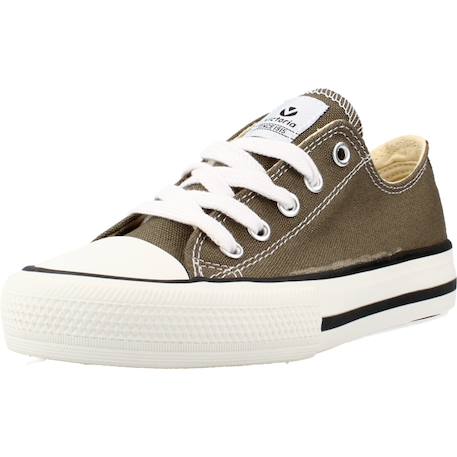 Baskets enfant garçon en textile Vert kaki 4 - vertbaudet enfant 