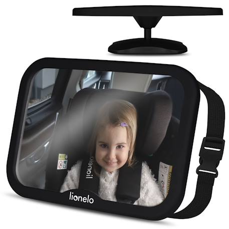Miroir de surveillance bébé sett black carbon avec rotation 360° et fixation universelle Black carbon 1 - vertbaudet enfant 
