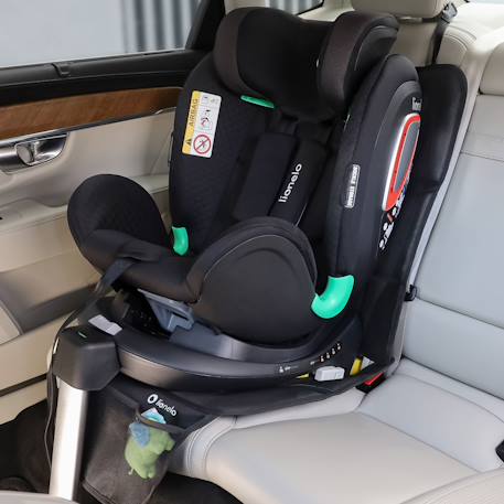 Tapis de protection universel sikker pour siège auto avec mousse epe 8 mm, surface antidérapante et poche de rangement Black carbon 2 - vertbaudet enfant 