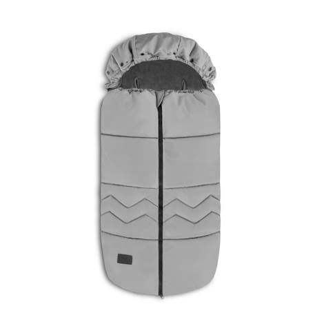 Chancelière universelle frode pour poussette, imperméable avec fourrure amovible Black carbon+Grey dove 9 - vertbaudet enfant 