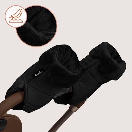 Chauffe-main universel handmuff oli pour poussette, imperméable Black+Nutty 4 - vertbaudet enfant 