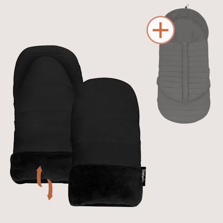 Chauffe-main universel handmuff oli pour poussette, imperméable Black+Nutty 5 - vertbaudet enfant 