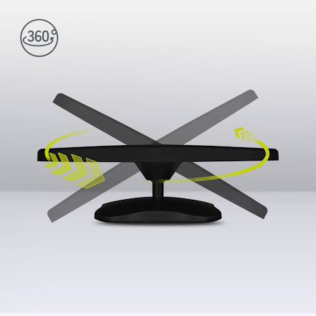 Miroir de surveillance bébé sett black carbon avec rotation 360° et fixation universelle Black carbon 4 - vertbaudet enfant 