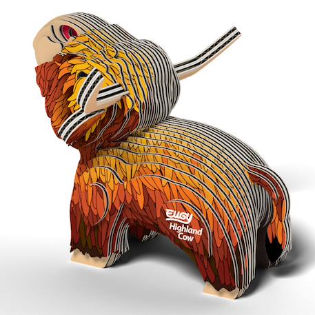 Puzzle 3d - vache des hautes landes Marron 5 - vertbaudet enfant 