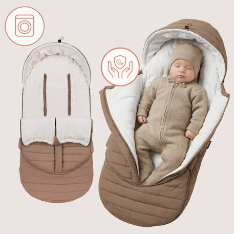Chancelière universelle oli pour poussette, imperméable de +5 à -20 °c avec filtre uv Black+Nutty 12 - vertbaudet enfant 