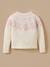 Cardigan jacquard avec laine fille Ecru 2 - vertbaudet enfant 