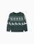 Pull en maille avec motif jacquard Vert foncé 1 - vertbaudet enfant 