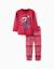 Pyjama de Noël en velours à manches longues avec imprimé spider-man Rouge 1 - vertbaudet enfant 