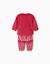Pyjama de Noël en velours avec imprimé mickey et minnie Rouge 2 - vertbaudet enfant 