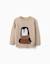 Pull en maille avec pingouin jacquard Beige+Rouge 1 - vertbaudet enfant 