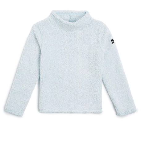 Sweat à col montant fille fuzzy Bleu 3 - vertbaudet enfant 