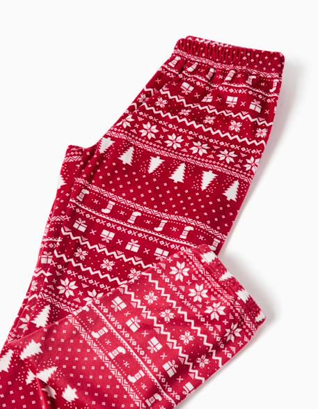 Pyjama de Noël en velours à manches longues avec imprimé stitch Rouge 4 - vertbaudet enfant 