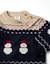 Pull en maille avec motif bonhommes de neige jacquard Bleu foncé 3 - vertbaudet enfant 