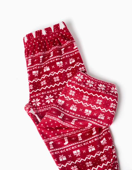 Pyjama de Noël en velours avec imprimé mickey et minnie Rouge 4 - vertbaudet enfant 