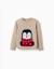 Pull en maille avec pingouin jacquard Beige+Rouge 1 - vertbaudet enfant 