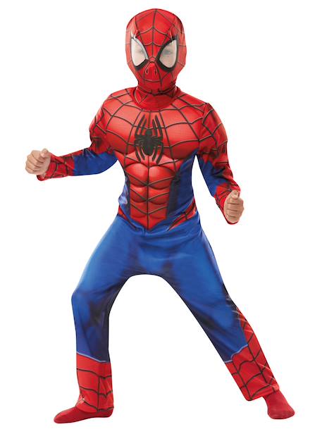 Déguisement enfant garçon spider-man marvel combinaison et cagoule avec muscles rembourrés Bleu / rouge 2 - vertbaudet enfant 