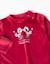 Pyjama de Noël en velours avec imprimé mickey et minnie Rouge 3 - vertbaudet enfant 