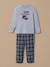 Pyjama imprimé noël garçon Carreaux bleu/rouge 1 - vertbaudet enfant 