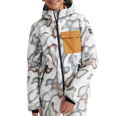 Manteau de ski avec capuche garçon utility Blanc 2 - vertbaudet enfant 