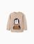 Pull en maille avec pingouin jacquard Beige+Rouge 1 - vertbaudet enfant 