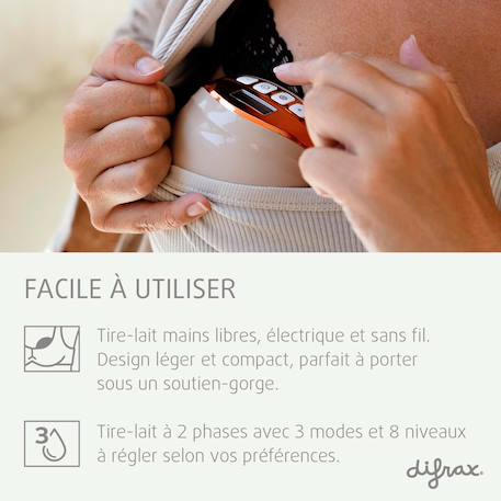 Tire-lait électrique mains libres portable  lovi smartsense duo Beige 6 - vertbaudet enfant 