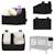 Organisateur de lit bébé sidepocket imperméable avec 3 compartiments et fermeture zippée Beige+Black+Grey 7 - vertbaudet enfant 