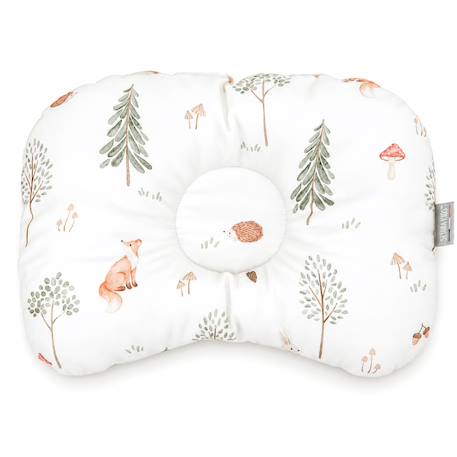 Coussin cale-tête ergonomique réversible en coton forest Écru 1 - vertbaudet enfant 