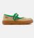 Ballerines fille cuir kiddo Vert brun clair 004 1 - vertbaudet enfant 