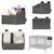 Organisateur de lit bébé sidepocket imperméable avec 3 compartiments et fermeture zippée Beige+Black+Grey 13 - vertbaudet enfant 