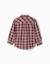 Chemise en coton à manches longues à carreaux you&me - collection Noël Rouge foncé 3 - vertbaudet enfant 
