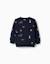 Sweat Noël en coton peigné avec motif festif Bleu foncé 1 - vertbaudet enfant 